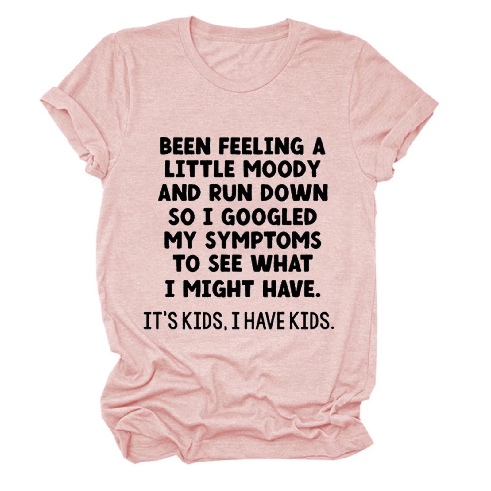 Funny Mama Shirts for Women - Sarcastic Letter Print Short Sleeve T-Shirt | Cute Mom Tees with Kids Humor | Perfect for Mother's Day, Parenting Groups & Casual Outings