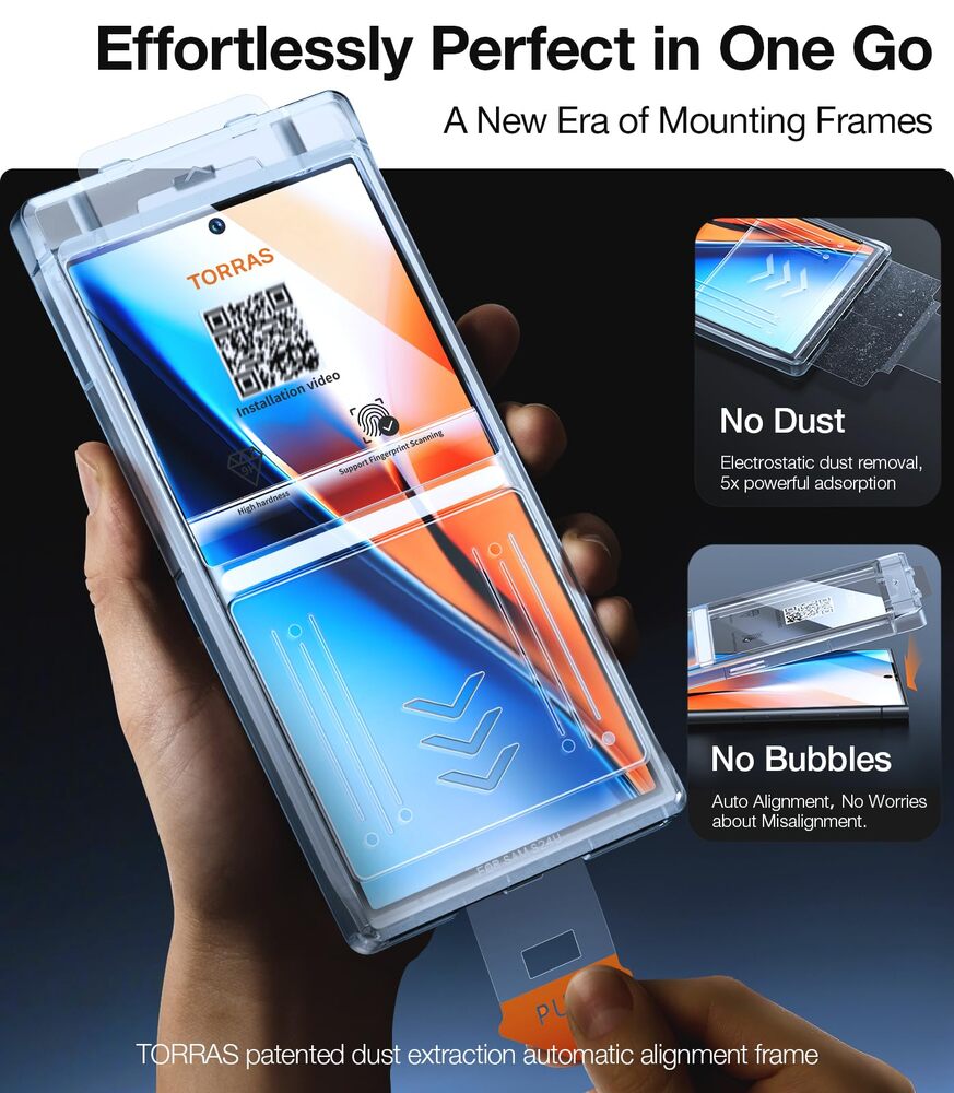 Tempered Glass Screen Protector for Samsung Galaxy S24/S24+/S24 Ultra - 9H Hardness, HD Clear, Anti-Scratch, Bubble-Free - Perfect for Work, Gaming & Daily Protection