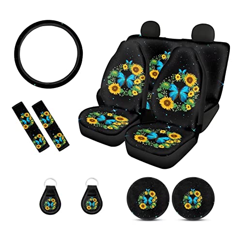 Butterfly Sunflower Black
