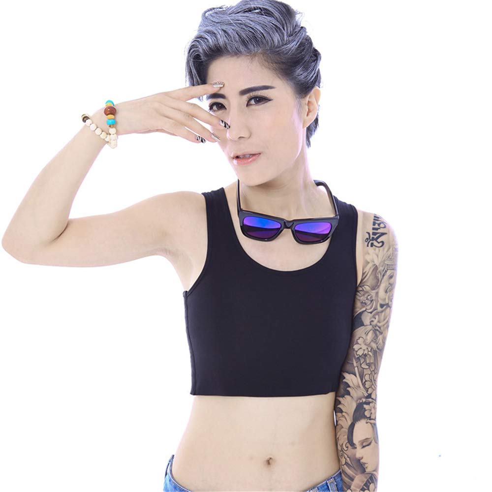 Premium Cotton Elastic Chest Binder for FTM Transgender & Tomboy - Breathable Compression Shirt for Binding, Workouts & Everyday Comfort