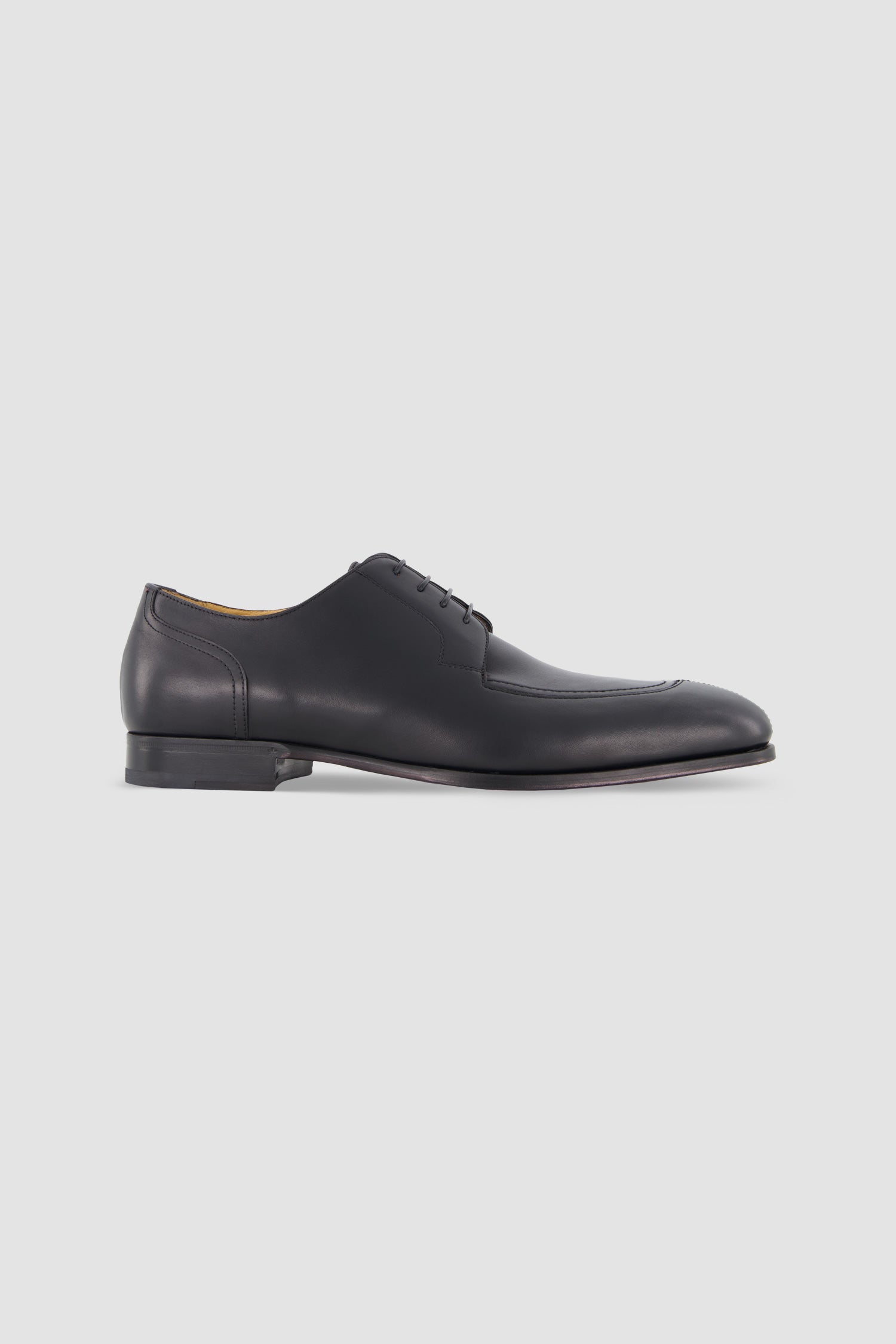 Testoni Black Antique Calf Leather Afragola Derby Dress Shoes for Men - Perfect for Business, Formal Occasions & Weddings