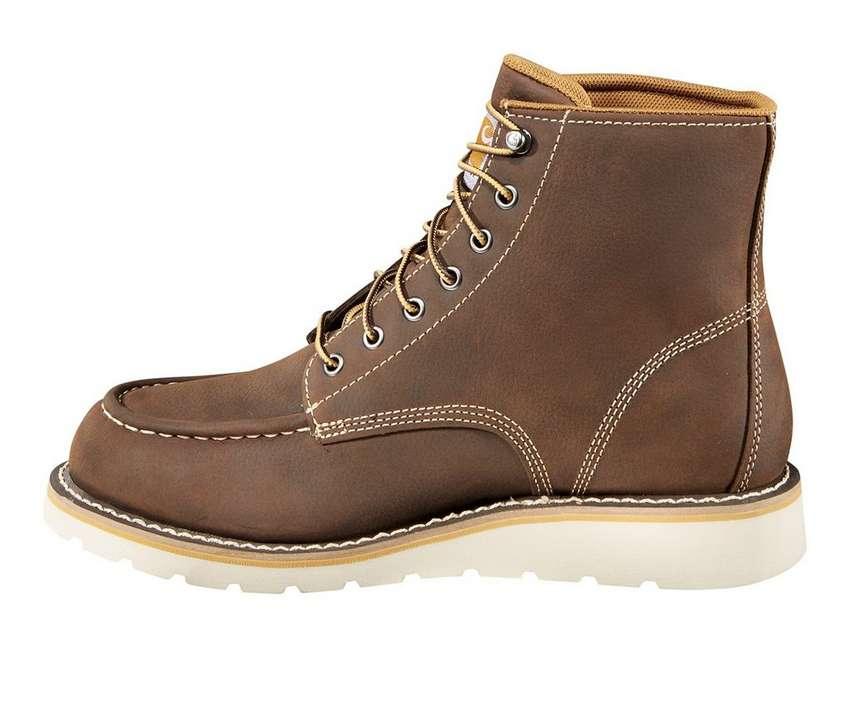 Men's CMW6095 Wedge 6 Inch Waterproof Soft Toe Work Boots - Durable Safety Shoes for Construction, Landscaping & Outdoor Work