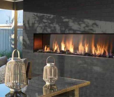 72 Inch Linear Vent-Free Outdoor Gas Fireplace - VRE4672 | Perfect for Patio, Deck, and Backyard Gatherings