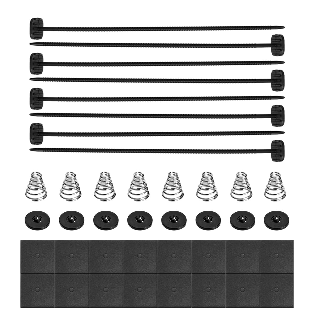 Universal Fan Mounting Kit - 2 PCS Heavy Duty Plastic Zip Tie Straps for Electric Radiator Fan & Transmission Cooler Installation | Secure & Durable Car Cooling System Accessories | Perfect for DIY Auto Repair & Performance Upgrades
