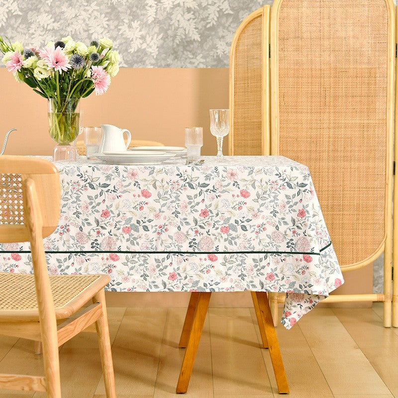 Rustic Farmhouse Tablecloth - Large Rectangle & Square Table Cover for Kitchen, Dining Room, Round Table | Perfect for Farmhouse Decor, Dinner Parties, and Holiday Gatherings