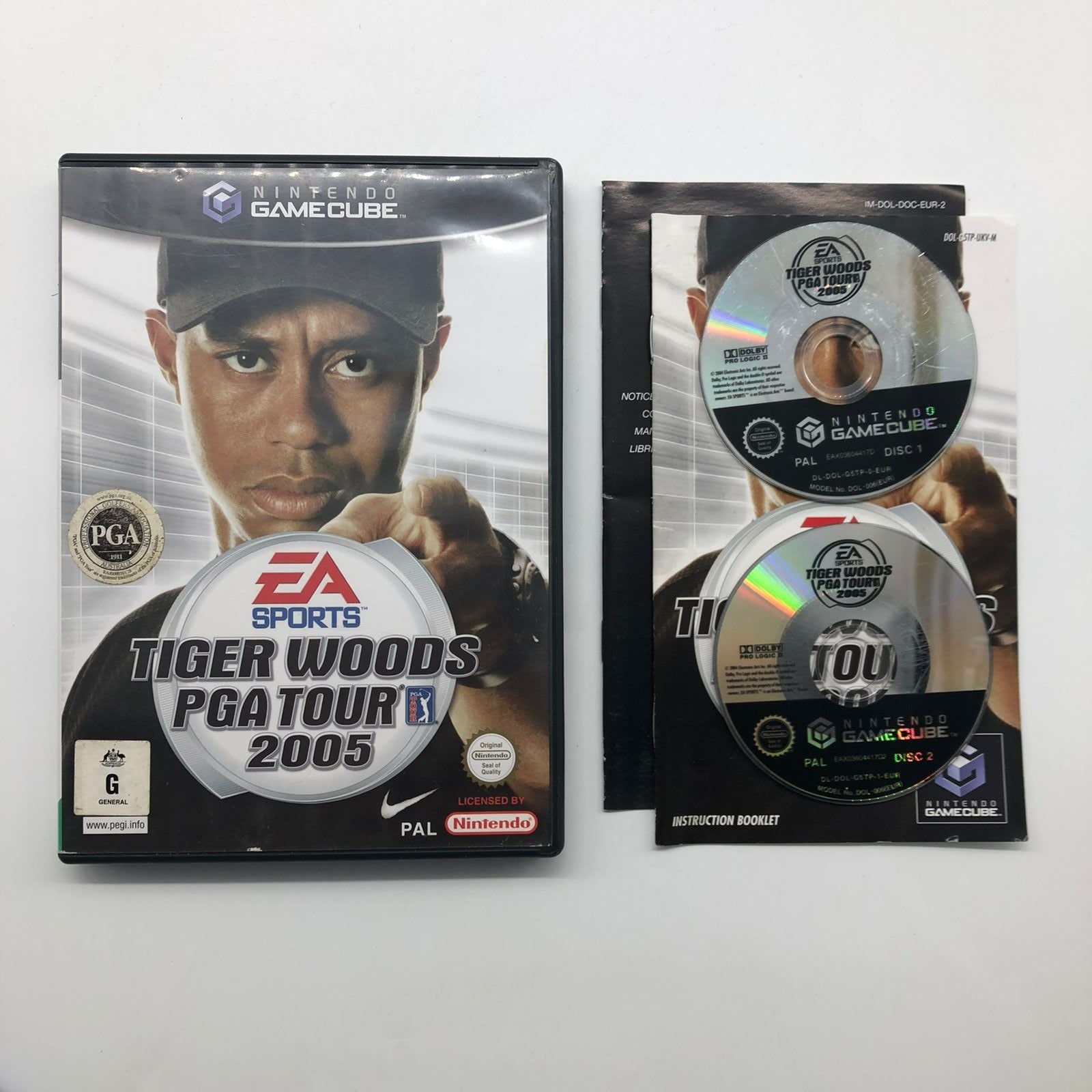 EA Sports Tiger Woods PGA Tour 2005 - Nintendo GameCube Video Game with Manual (PAL Version) - Perfect for Golf Fans & Retro Gaming Collectors