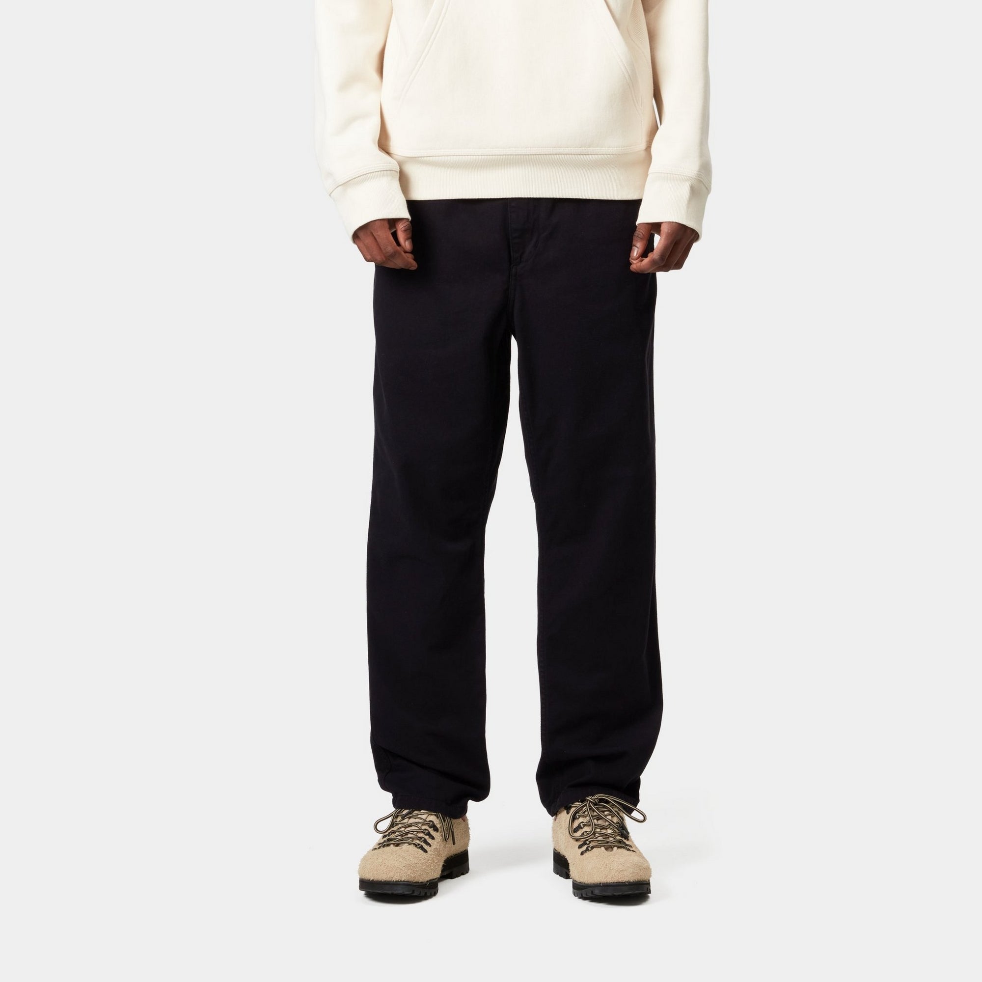 Flint Twill Pants for Men - Classic Black Casual Trousers | Perfect for Office, Travel & Everyday Wear