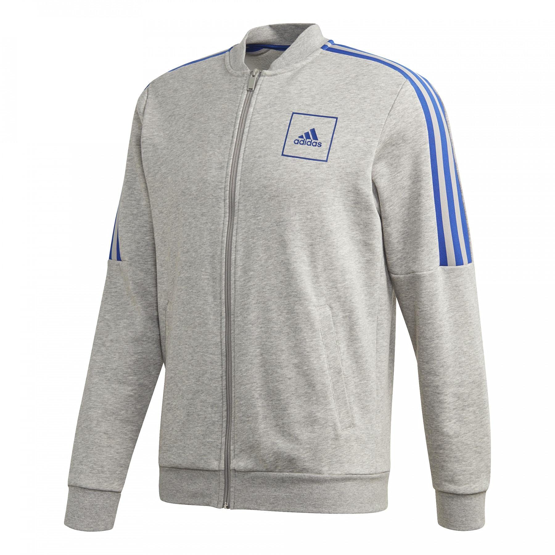 adidas Men's 3-Stripes Tape Jacket - Lightweight Windbreaker for Running, Hiking & Outdoor Activities | Water-Resistant Athletic Jacket for Men