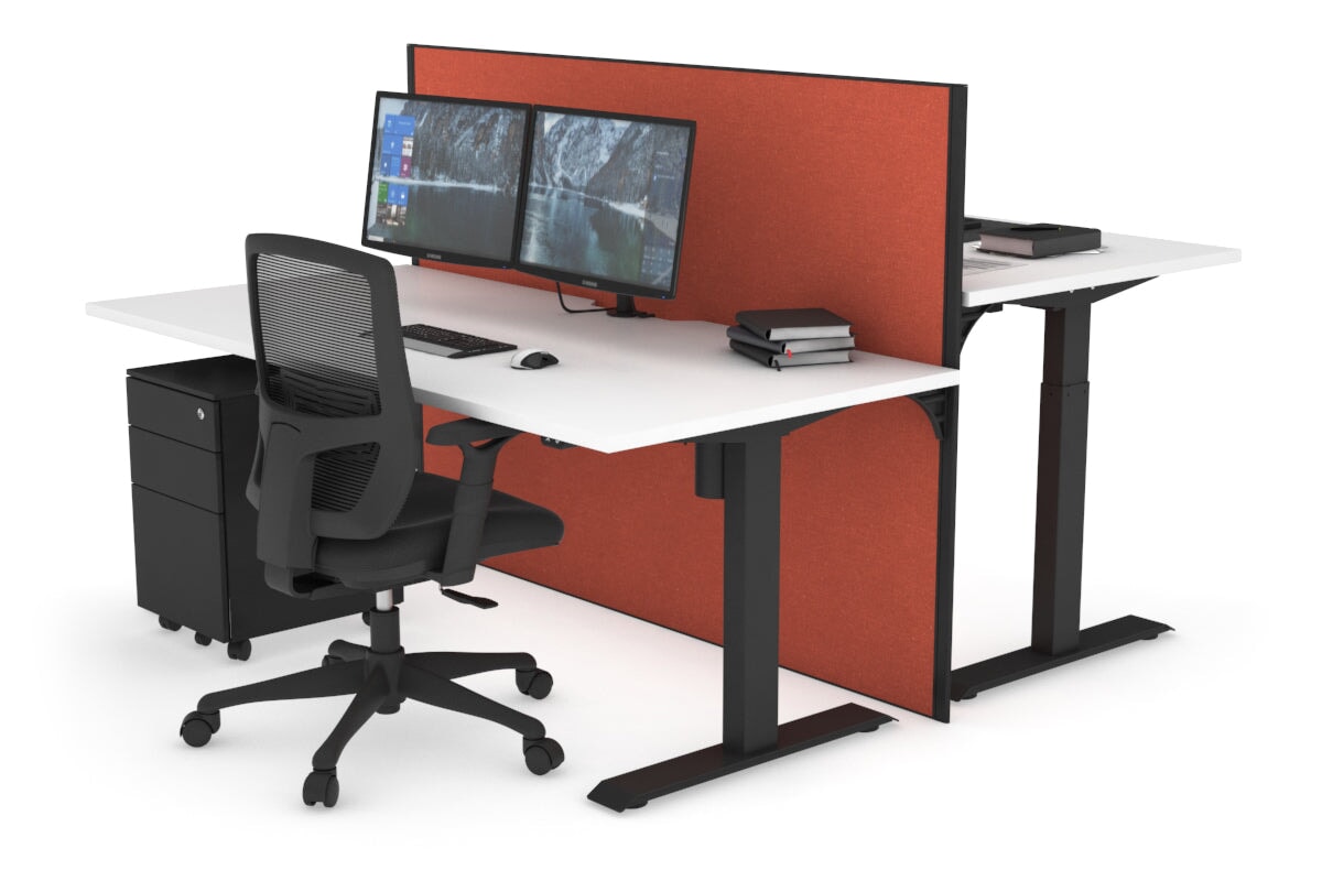 Height Adjustable 2-Person Workbench with Cable Management | 47