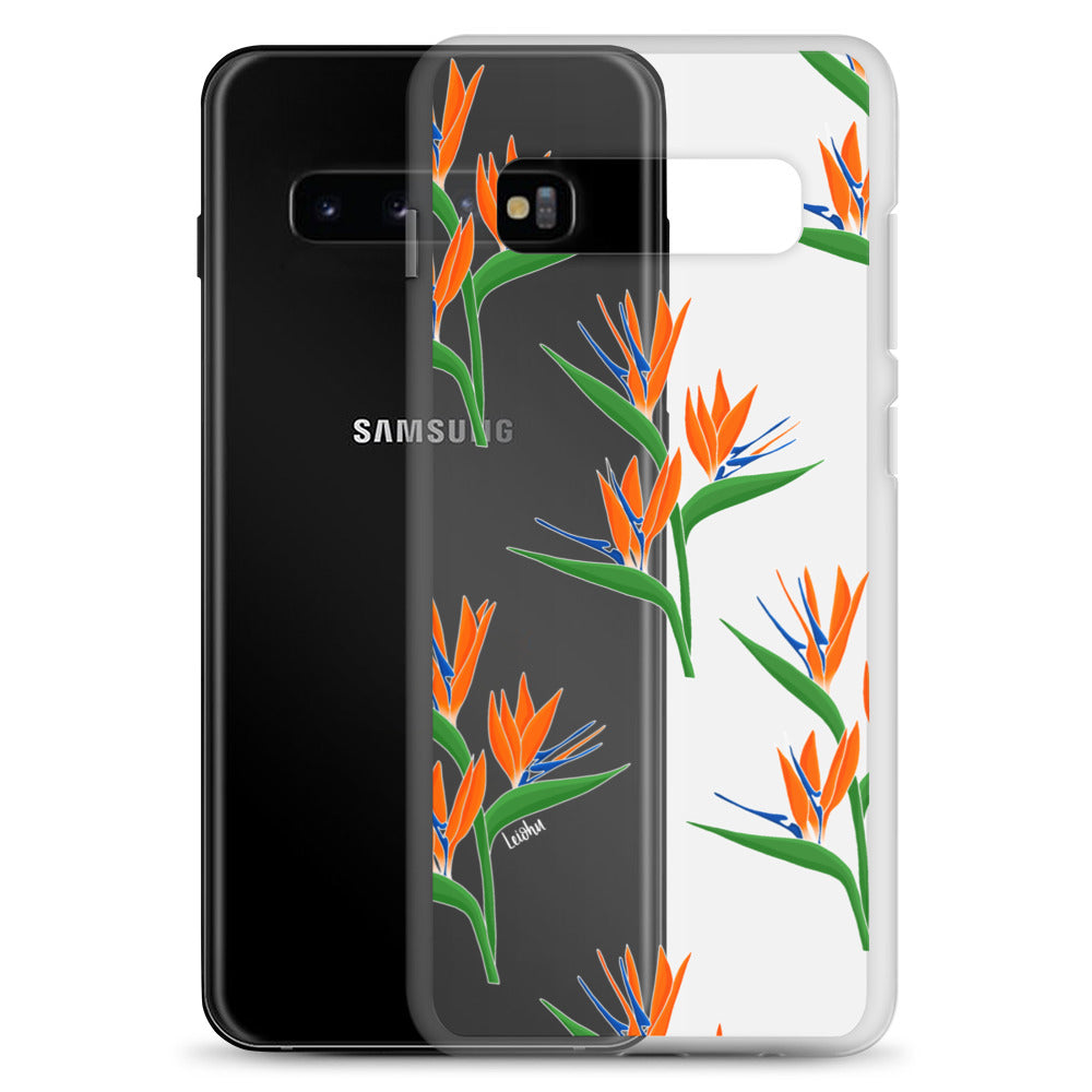Bird of Paradise Clear Phone Case for Samsung Galaxy - Slim Protective Cover for Everyday Use & Travel