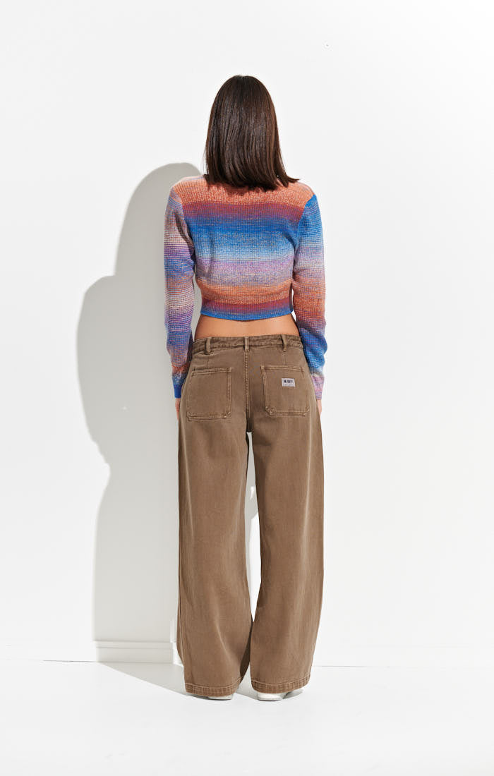 Misfit Pnoom Cropped Cardigan for Women - Soft Knit Open Front Sweater - Casual & Chic Fall Layering Piece for Date Night or Coffee Outings