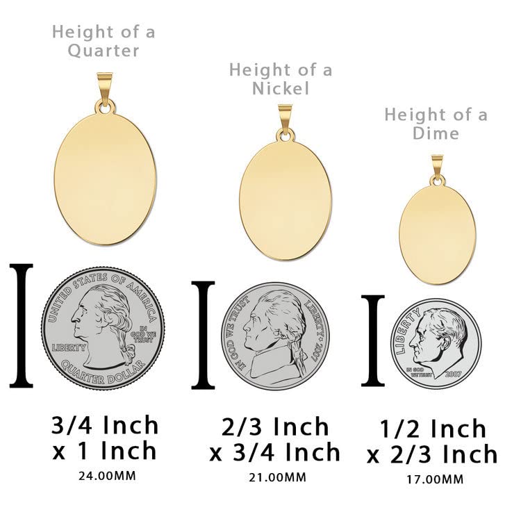 Saint Cyprian Sterling Silver & 10K/14K Gold Religious Medal - Engraved Protection Jewelry for Christian Men & Women | Perfect for Baptism, Confirmation & Spiritual Gifts | PicturesOnGold.com