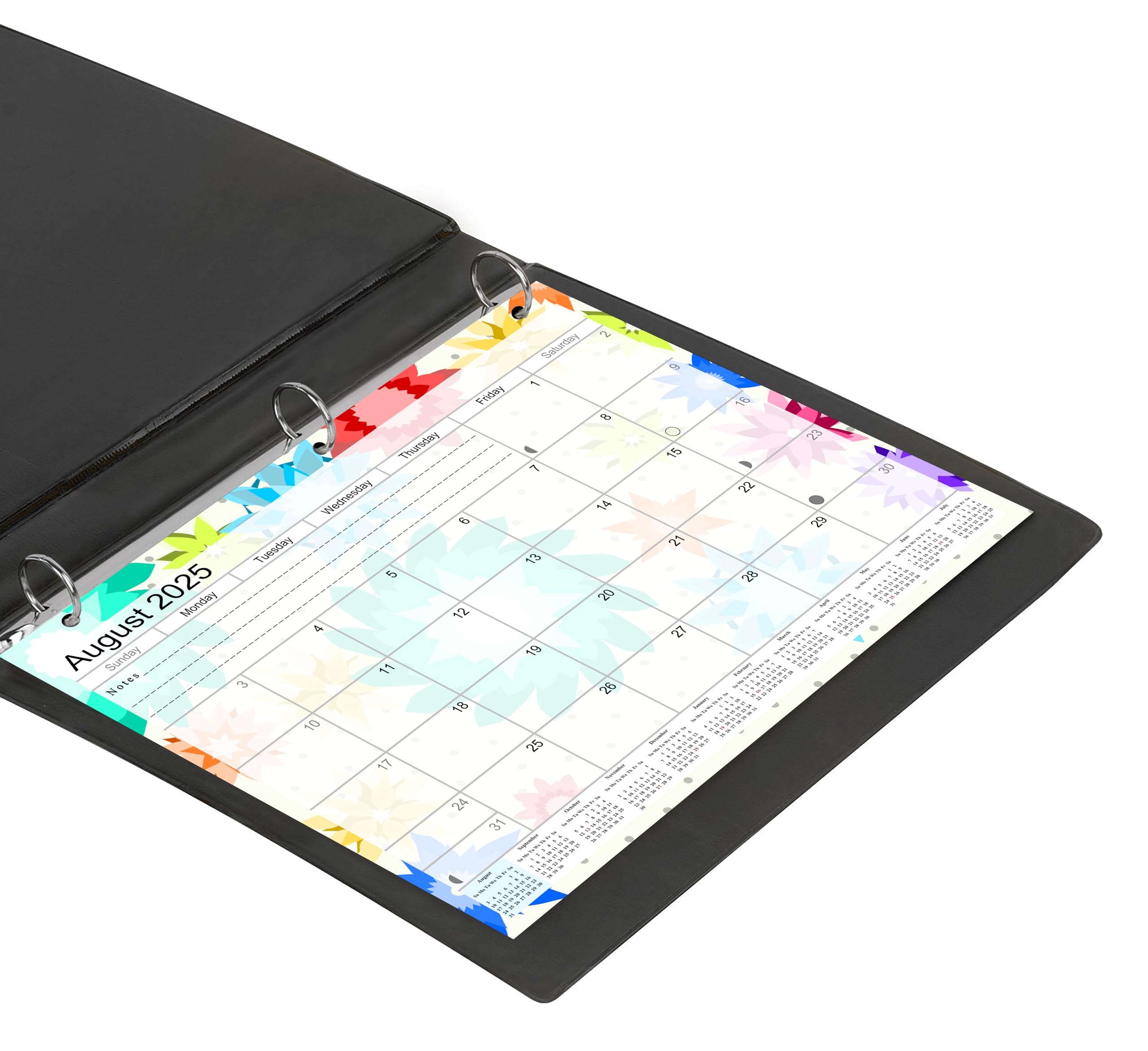 2024-2025 12-Month Academic Student Planner & Calendar - 3-Ring Binder, Desk or Wall Organizer for School, College & Office Use - Perfect for Homework Tracking, Class Schedules & Time Management