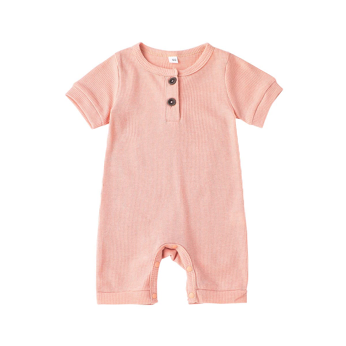 Winter Baby Romper - Unisex Newborn Hooded Jumpsuit with Button Front | Soft Waffle Cotton for Boys & Girls | Perfect for Family Photos, Holiday Outfits & Cozy Home Wear