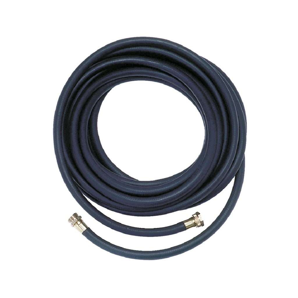 Greenline Industrial 3/4 Inch ID Black Rubber Garden Hose - Heavy Duty Water Hose for Lawn, Garden, Car Washing & Outdoor Use