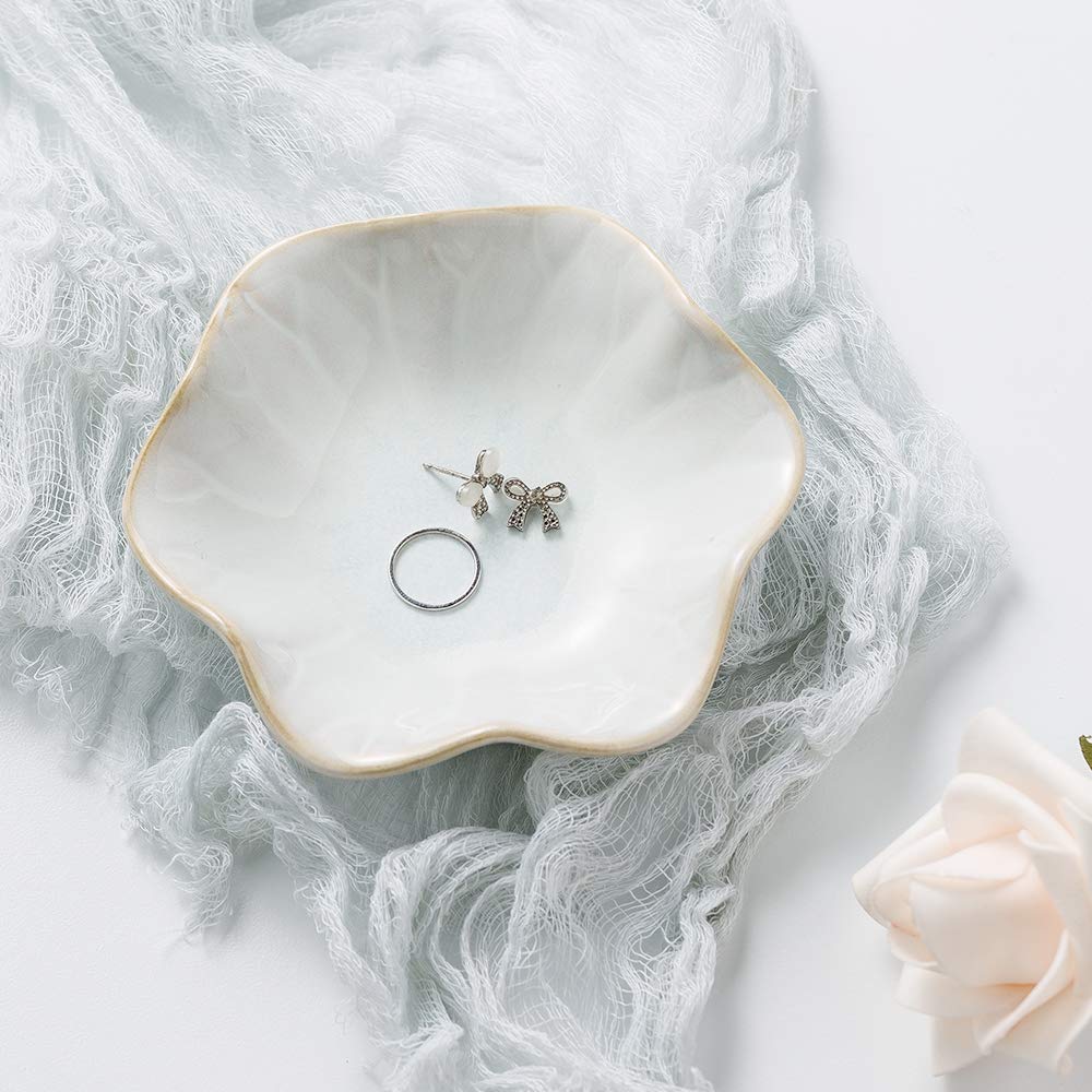 Elegant Jewelry Dish Holder & Key Bowl - Perfect for Women's Accessories & Home Decor