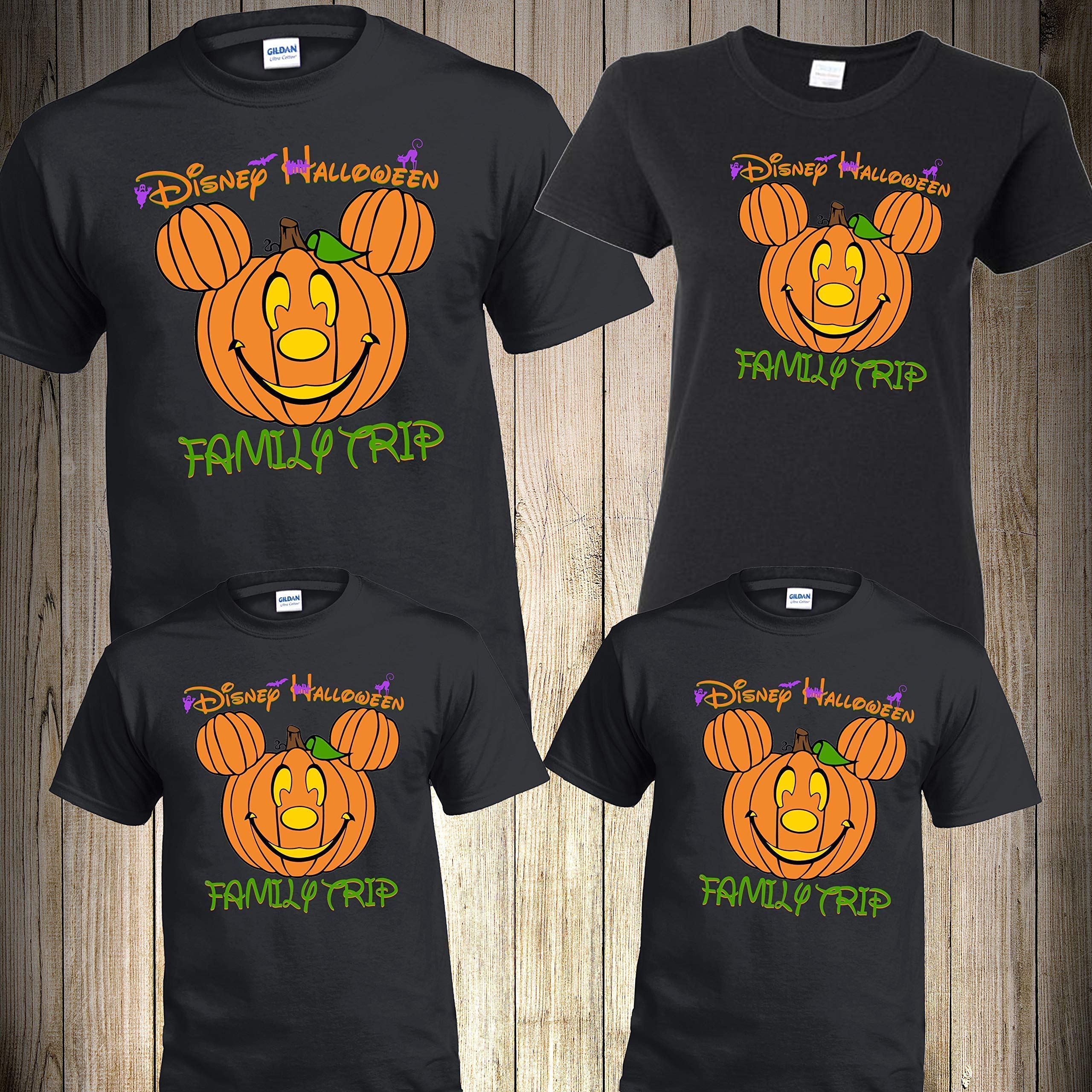 Disney Family Matching Halloween Shirts - Custom Halloween Party T-Shirts for Couples, Kids & Family - Fun Halloween Costume Outfits for Trick or Treat, Halloween Parties & Family Photos