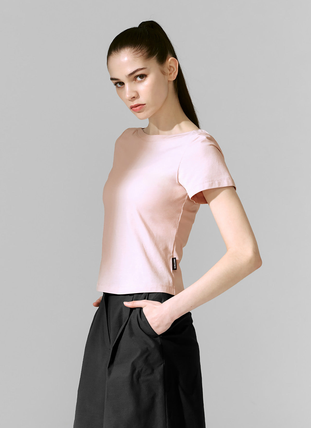 Supima Cotton Boat Neck Short Sleeve T-Shirt for Women - Soft & Breathable Summer Top - Perfect for Casual Wear, Beach Outings and Layering