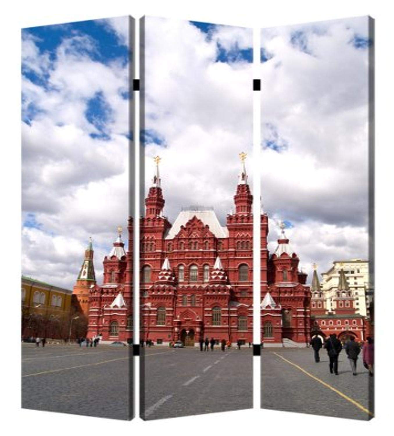 Stylish Screen Gems Russia Room Divider - 6-Panel Folding Privacy Screen for Home & Office - Perfect for Room Separation, Decoration, and Creating Private Spaces