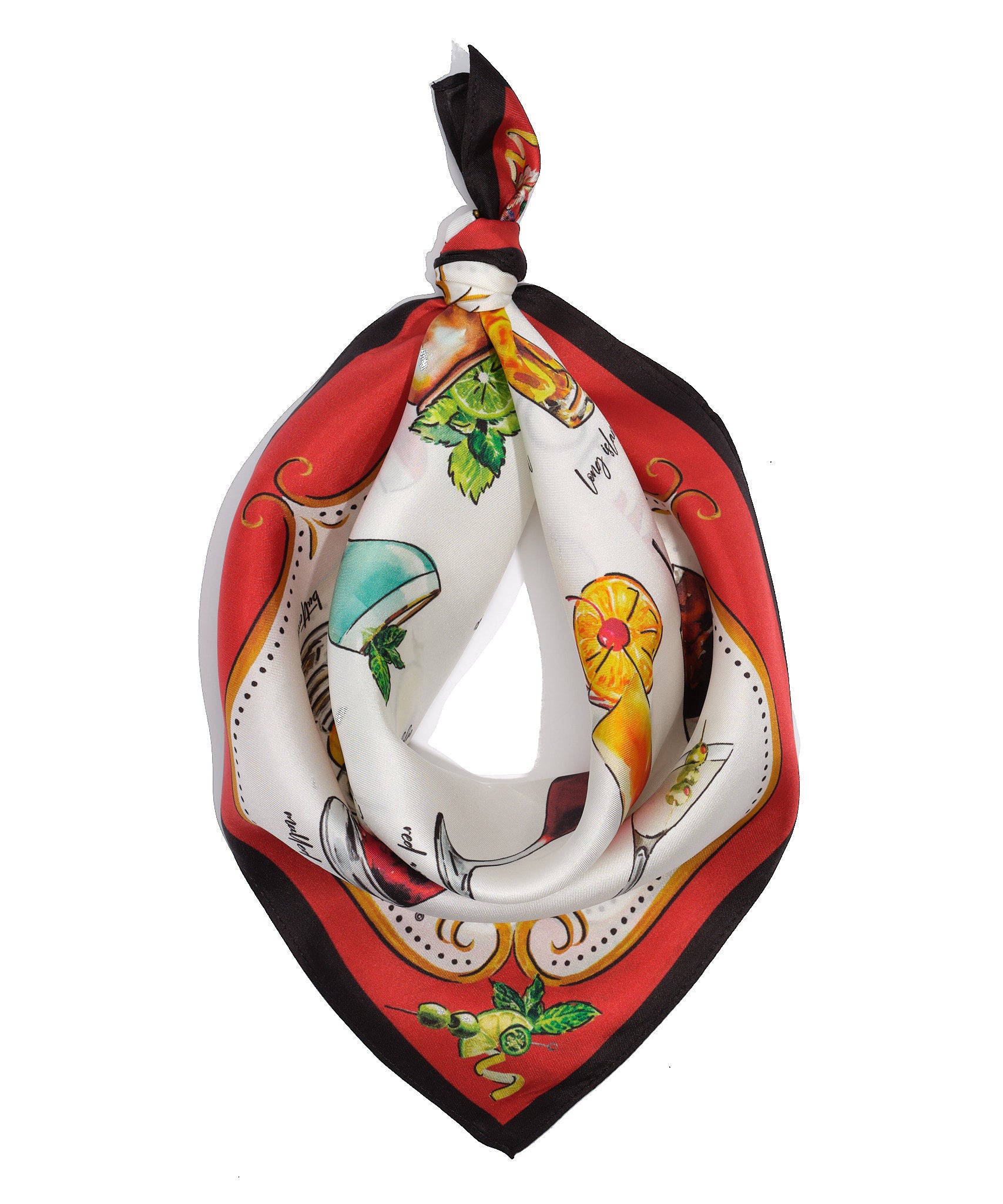 Stylish Silk Bandana for Women - Elegant Cocktail Hour Accessory | Perfect for Parties, Weddings & Fashion Outfits