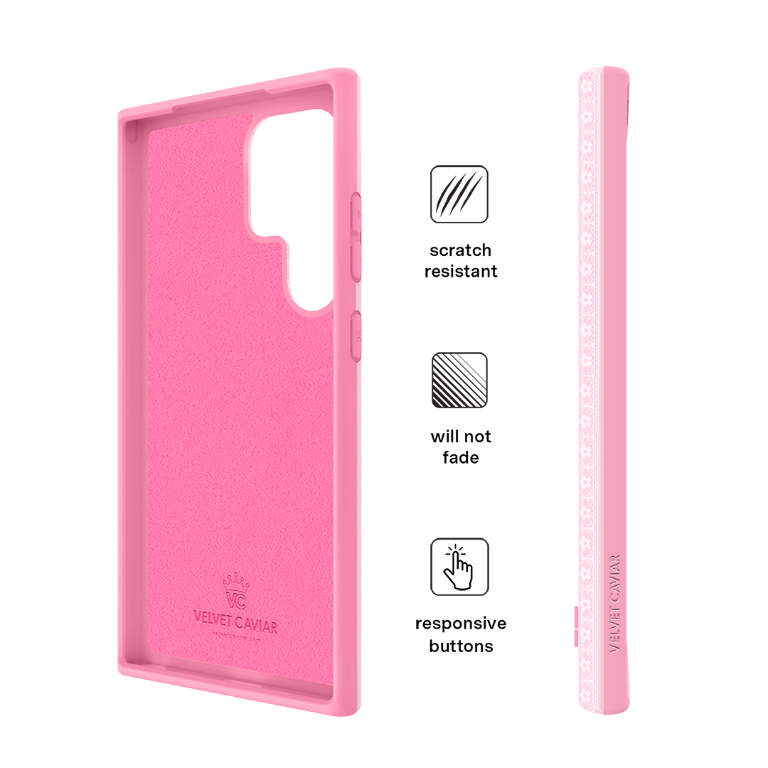 Strawberry Macaron Samsung Phone Case - Cute & Durable Protective Cover for Samsung Galaxy - Perfect for Everyday Use, Travel & Gifting