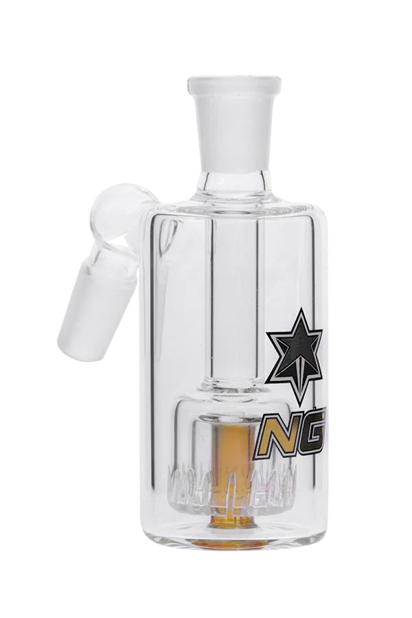 Premium 14mm Gold Double Wall Glass Ash Catcher for Bongs & Water Pipes - Perfect for Smooth, Cool Hits & Enhanced Filtration