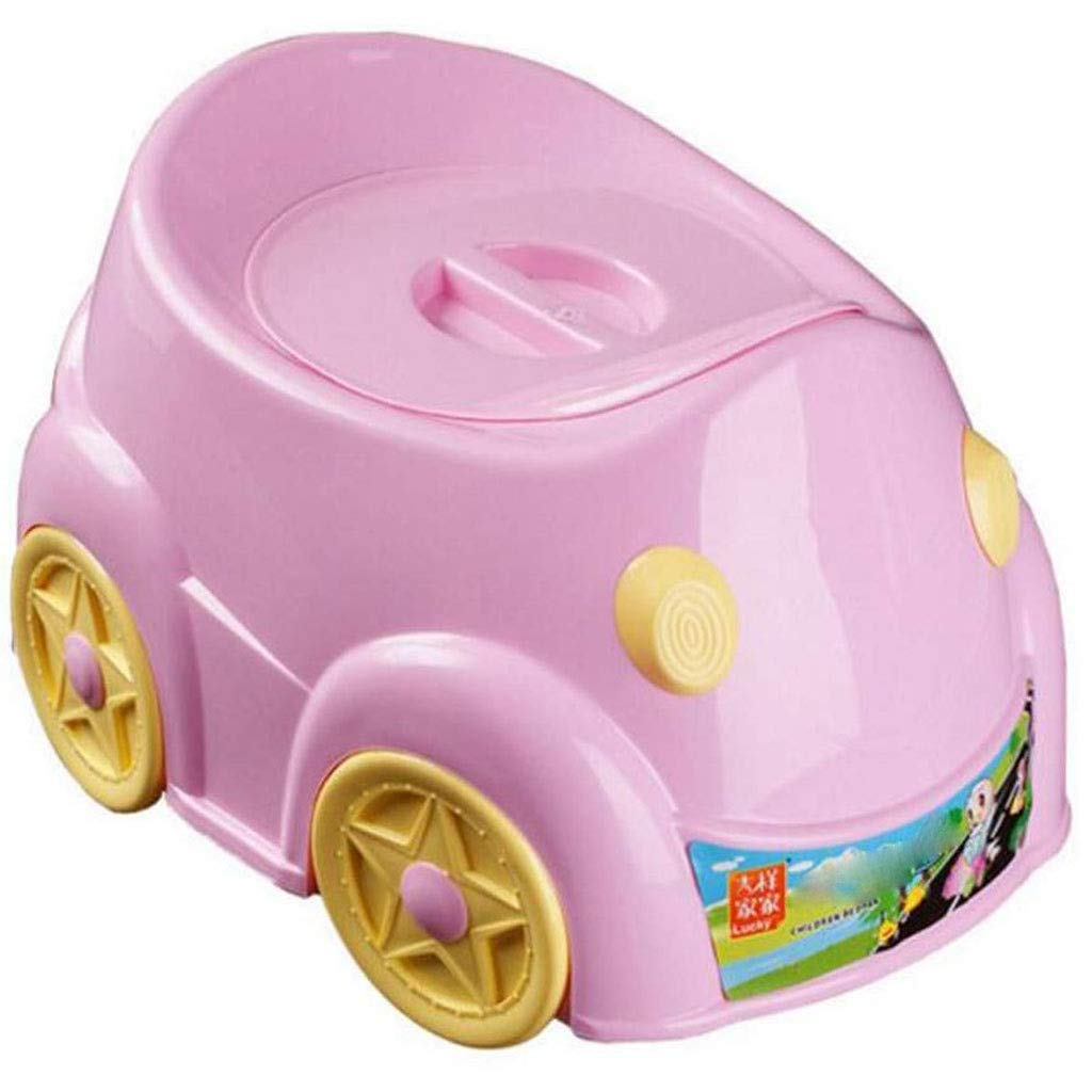 XLEVE Baby Toilet Training Potty Chair for Toddlers - Comfortable Potty Seat with Handles & Splash Guard for Boys and Girls (Pink) - Ideal for Home, Daycare & Travel Use