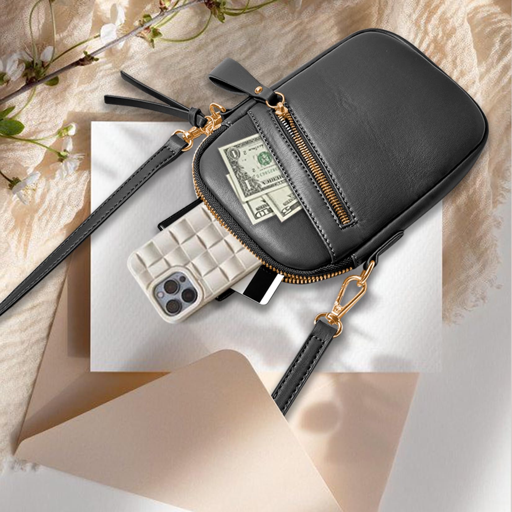 Stylish M-Plateau Crossbody Bags for Women & Men - Adjustable Strap Small Phone Purse - Perfect for Travel, Shopping & Everyday Use