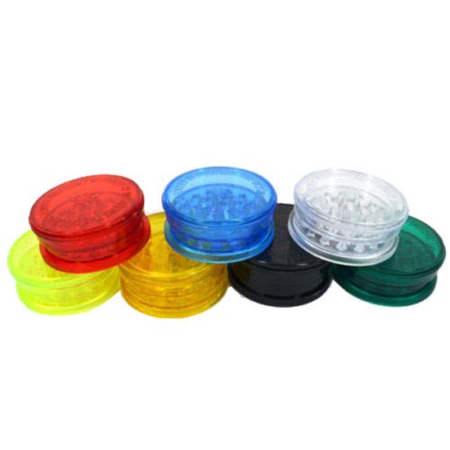 Premium 3-Piece Plastic Herb Grinder with Magnetic Lid & Shark Teeth - Assorted Colors for Spices, Herbs & Tobacco - Perfect for Cooking, Baking & Smoking Accessories