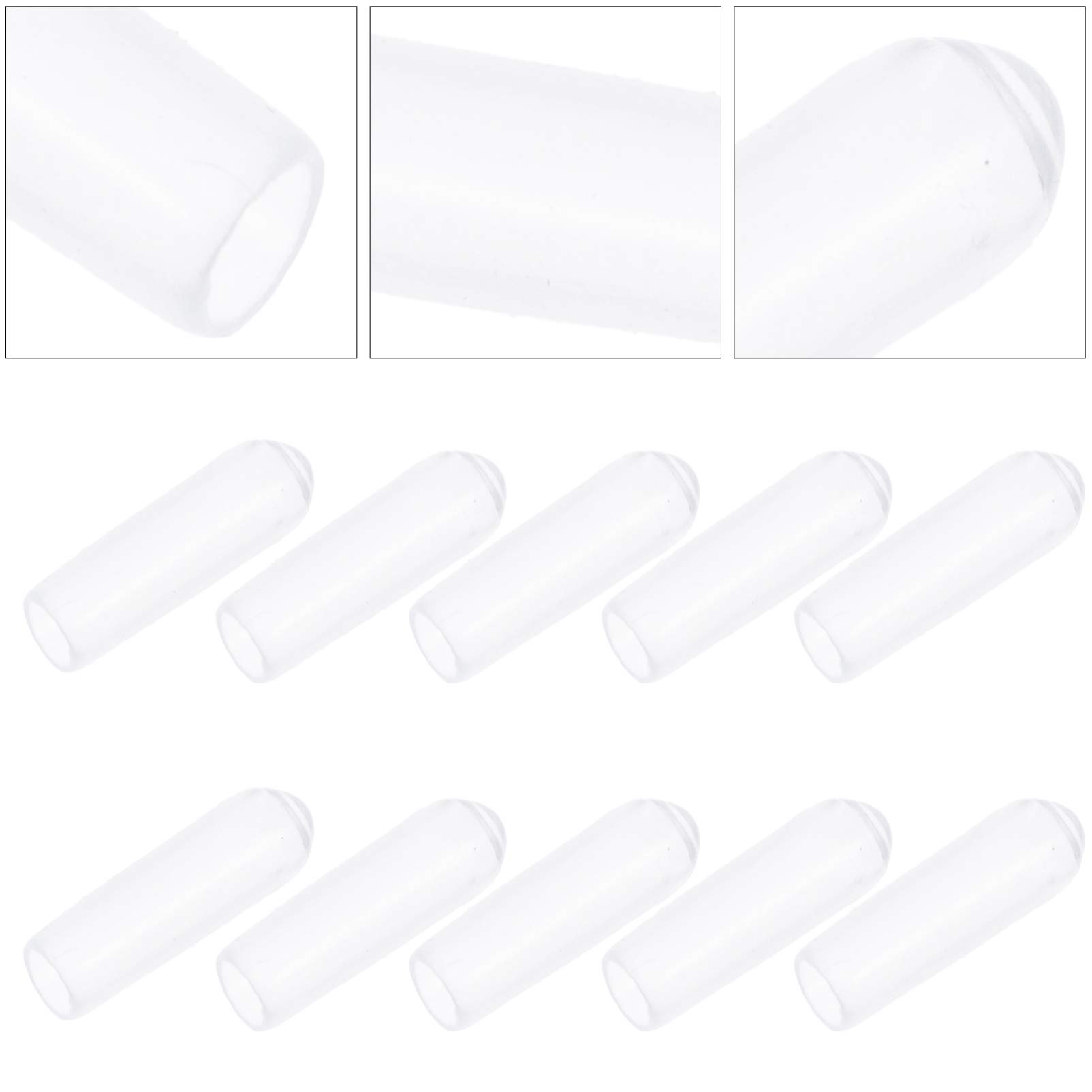 SOLUSTRE 200-Pack Universal Dishwasher Rack Cap Covers - Clear Plastic Dishwasher Wire Thread Protectors, Tine Tips & Sink Cup Washers - Perfect for Kitchen, RV & Commercial Dishwasher Rack Maintenance