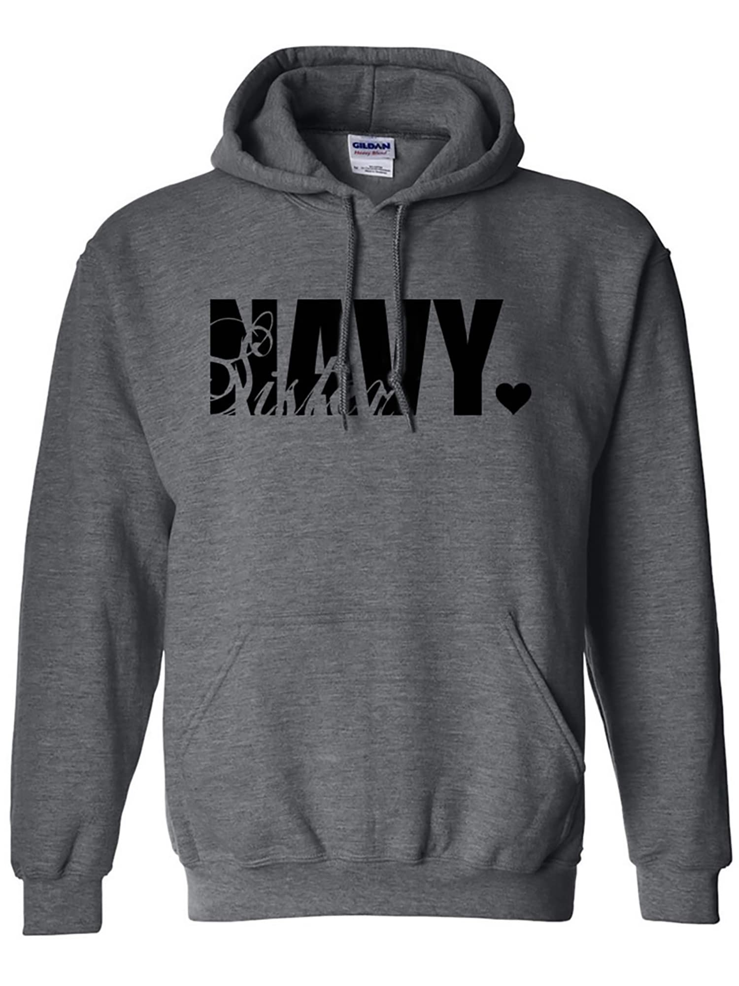 Zerogravitee Navy Sister Hooded Sweatshirt - Cozy Pullover Hoodie for Women | Perfect for Casual Wear, Sister Matching Outfits & Gifts