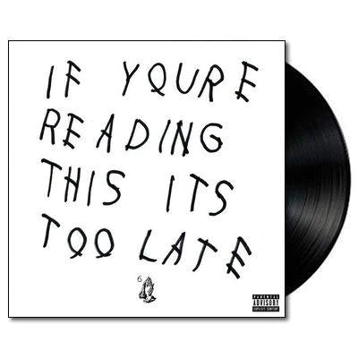 Drake - If You're Reading This It's Too Late (Double Vinyl LP Record) | Limited Edition Hip-Hop Album for Collectors & Music Lovers - Perfect for Home Listening, Gifts & Vinyl Collections