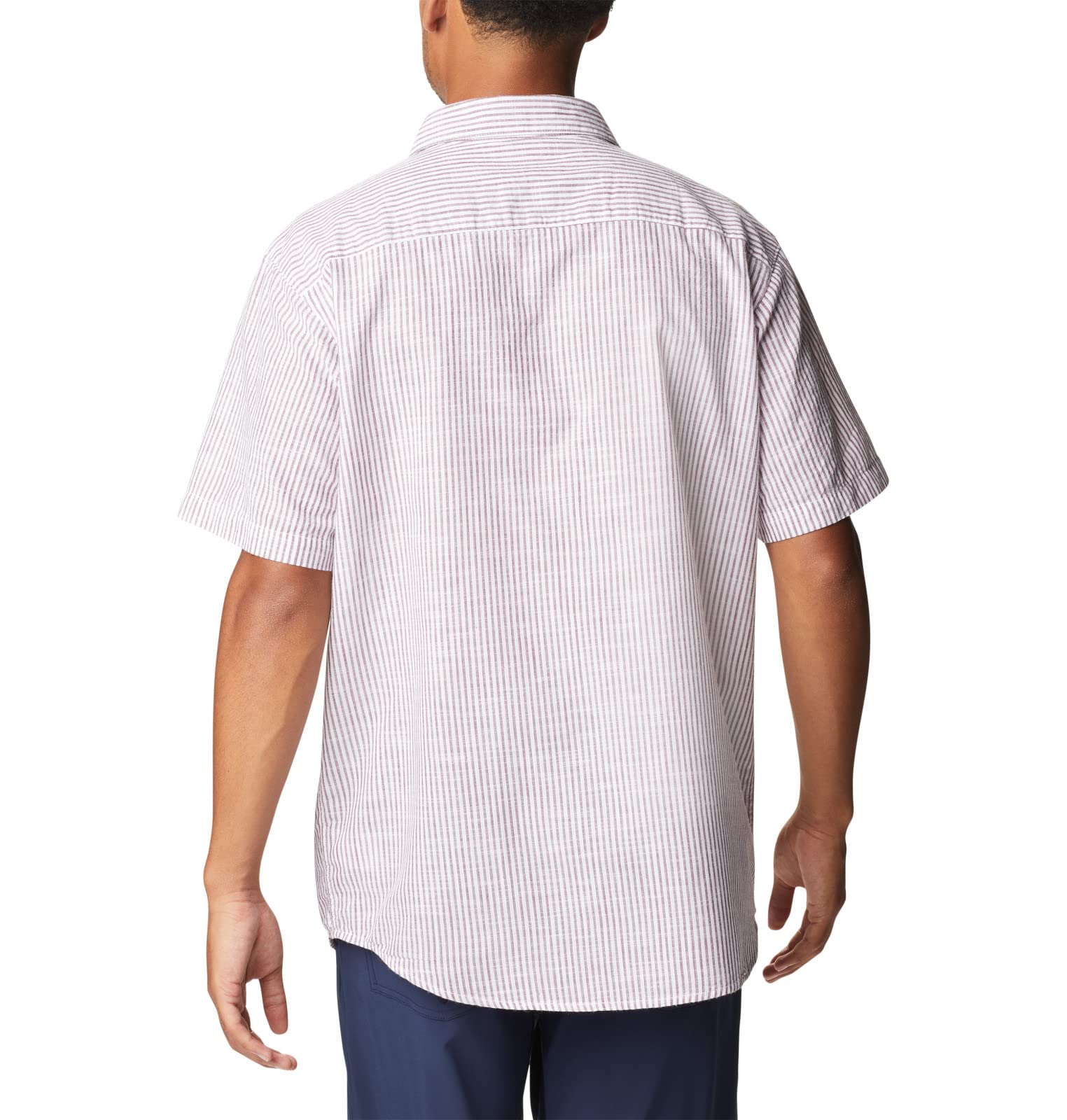 Columbia Men's Under Exposure Yarn Dye Short Sleeve Shirt - Lightweight Quick-Dry Hiking & Travel Button-Up Shirt for Outdoor Adventures