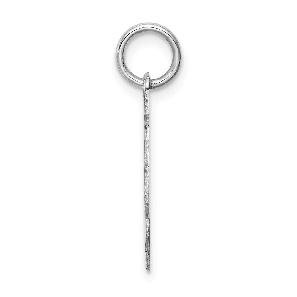 Roy Rose Jewelry Sterling Silver Initial Letter C Charm Pendant - Elegant Personalized Gift for Women, Perfect for Necklaces, Bracelets & Special Occasions