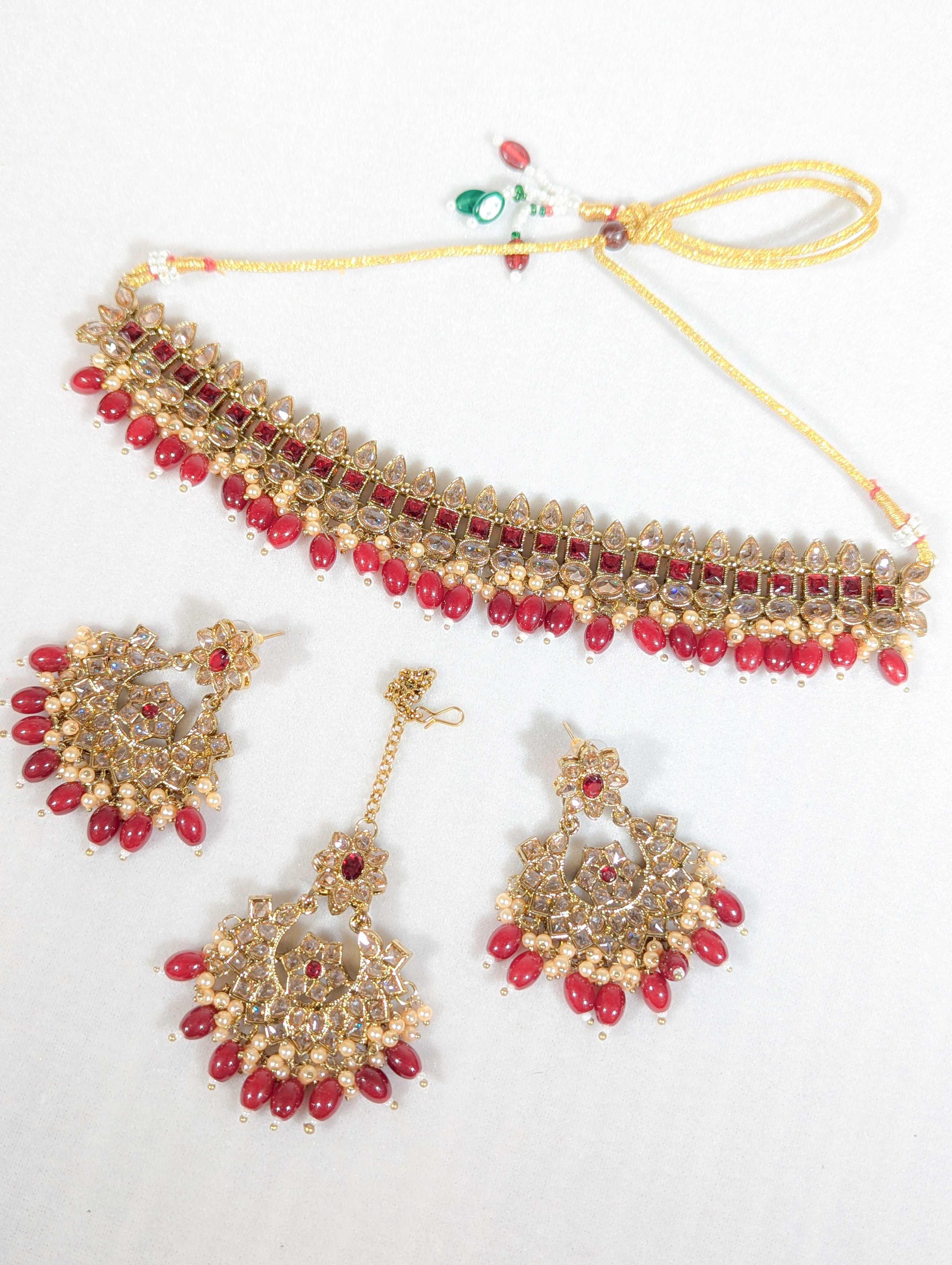 ISHYA POLKI FULL SET - Exquisite Indian Jewelry Set for Women, Perfect for Weddings, Parties & Special Occasions