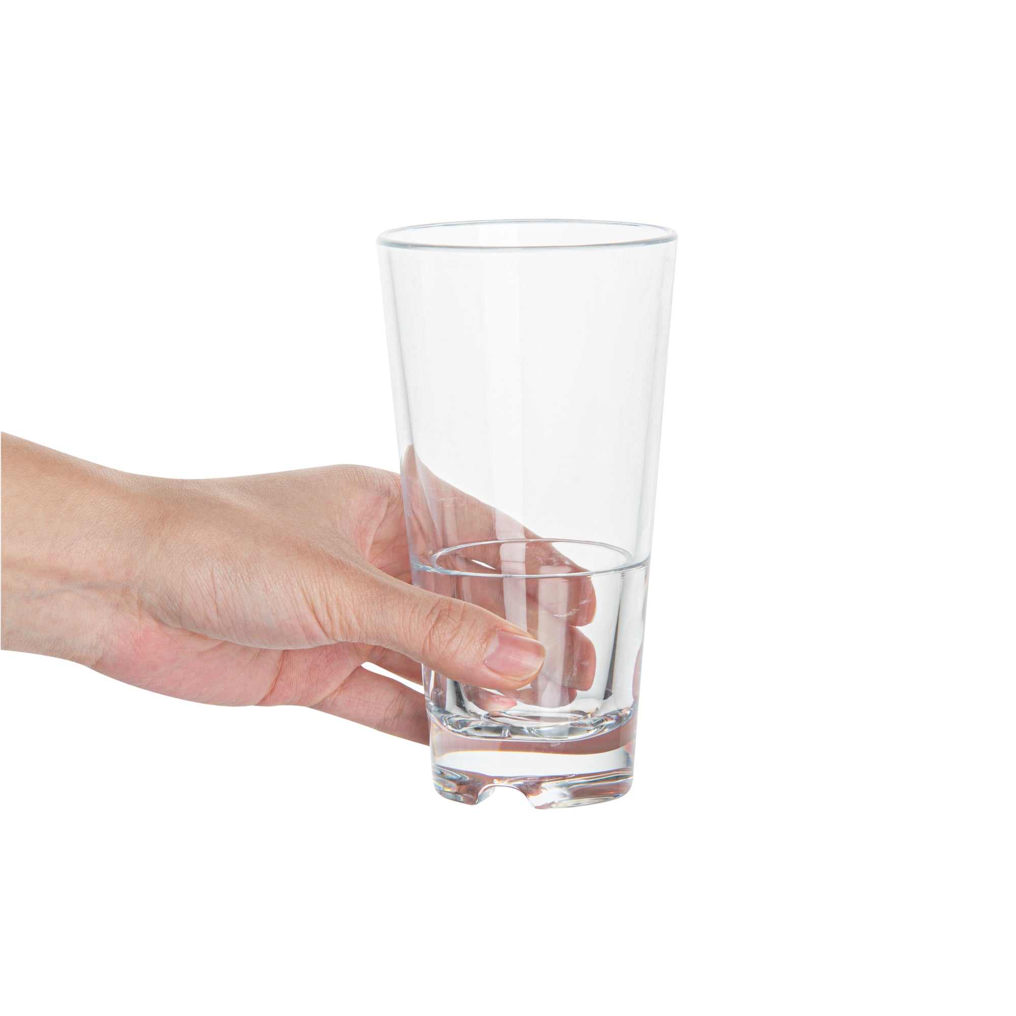 Bev Tek 11 oz Polycarbonate Old Fashioned Whiskey Glasses – Shatterproof, Stackable (6-Pack) – Perfect for Bars, Restaurants & Home Entertaining