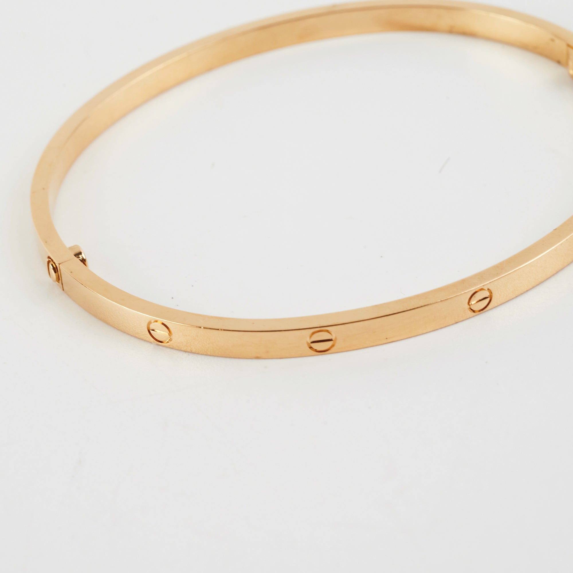 Cartier Small Love Bracelet 18K Gold - Size 19 - Luxury Jewelry Gift for Women, Anniversary & Valentine's Day - Perfect for Everyday Wear & Special Occasions