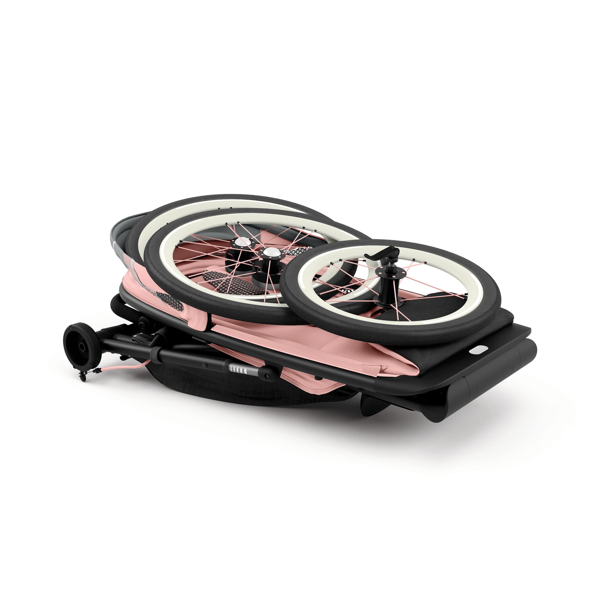 Cybex AVI Jogging Stroller Frame - Lightweight & Durable Black & Pink Design for Active Parents | Perfect for Running, Walking & Outdoor Adventures with Baby