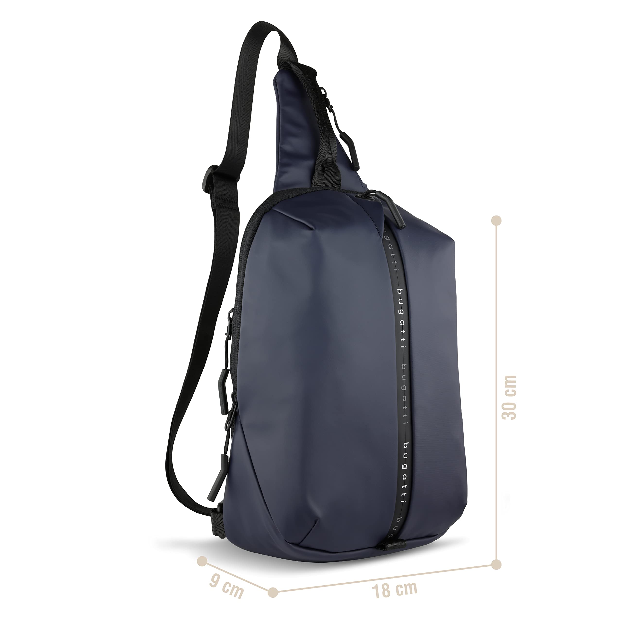 Bugatti Blanc Men's Shoulder Bag - Stylish Crossbody Sling Backpack for Everyday Use, Travel & Work Essentials