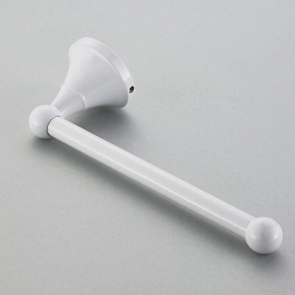 Aothpher White Wall Mounted Bathroom Toilet Paper Holder - Durable Stainless Steel Tissue Roll Dispenser for Bathroom, Toilet, Powder Room & RV