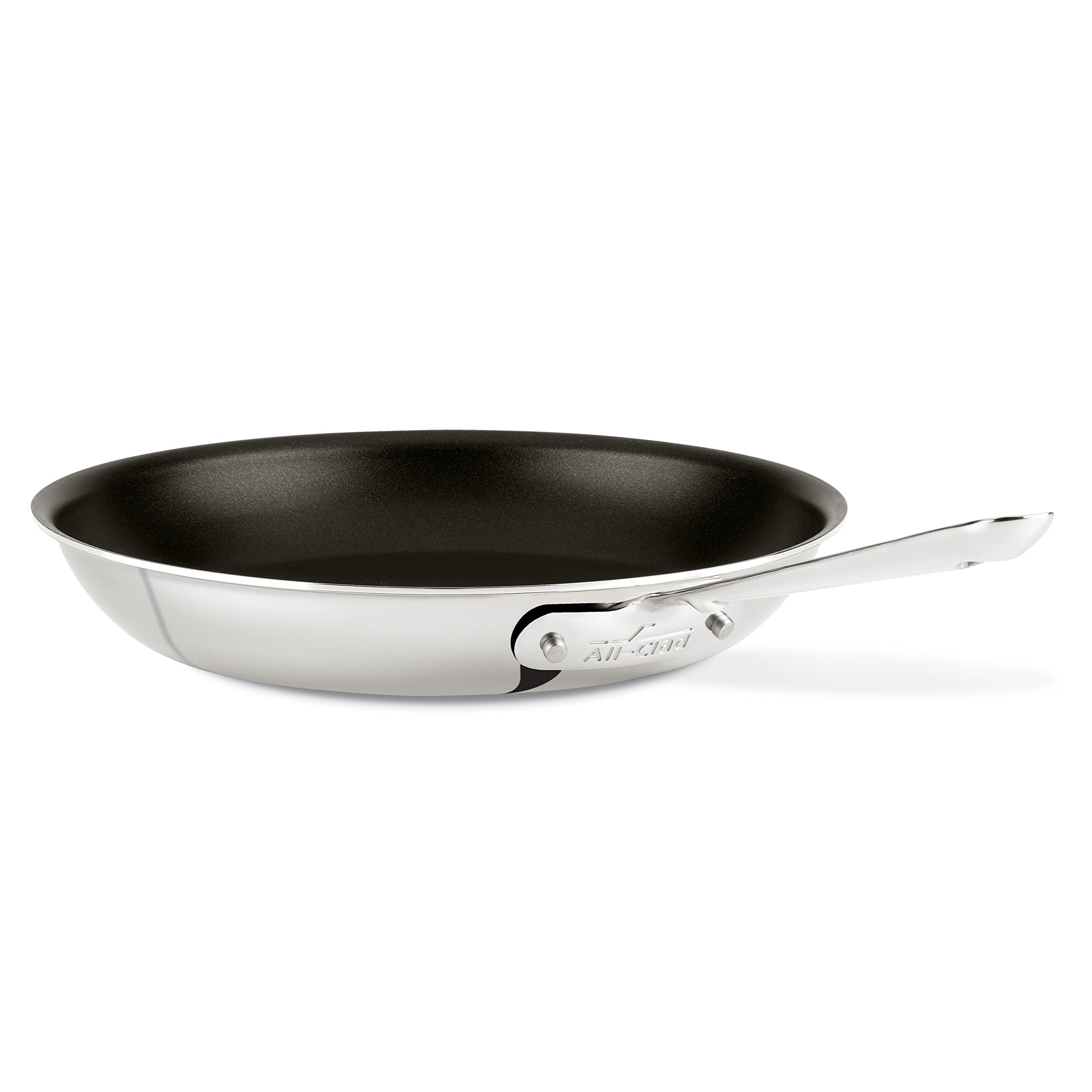 All-Clad D3 3-Ply Stainless Steel Nonstick Fry Pan 12 Inch - Induction Compatible, Oven & Broiler Safe to 500°F - Professional Cookware for Sautéing, Frying & Searing - Perfect for Home Chefs & Restaurant Use