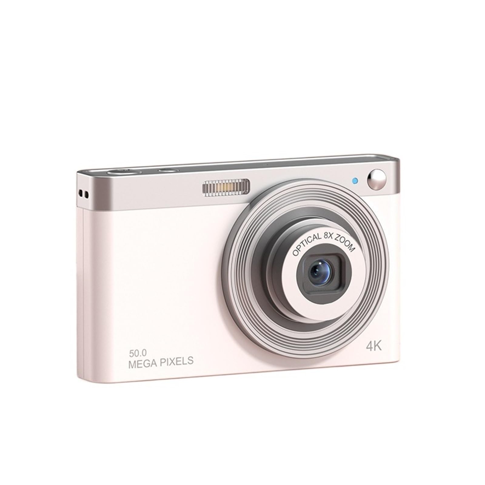 Retro Digital Camera for Students - HD Compact Vlog Camera with Card Slot, Portable Entry-Level Camera for Campus Photography (White) | Perfect for Travel Vlogging, School Projects & Everyday Snapshots