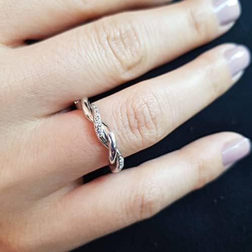Twisted Rope Wedding Ring Sets - 925 Sterling Silver Matching Couple Bands for Him & Her - Personalized Wide Silver Wedding Rings - Perfect for Anniversaries, Engagements, and Romantic Gifts