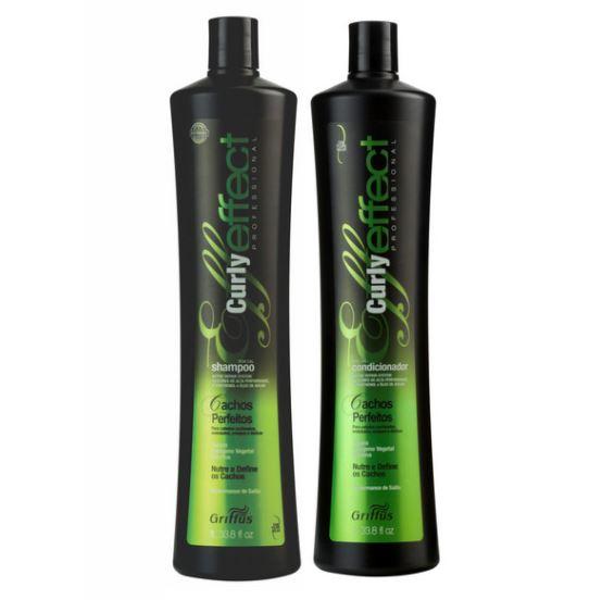 Griffus Curly Effect Perfect Curls Argan Oil Marrow Collagen Elastin Hair Treatment Kit (2x Large) - Deep Conditioning for Dry, Damaged & Frizzy Hair - Salon-Quality At-Home Hair Care