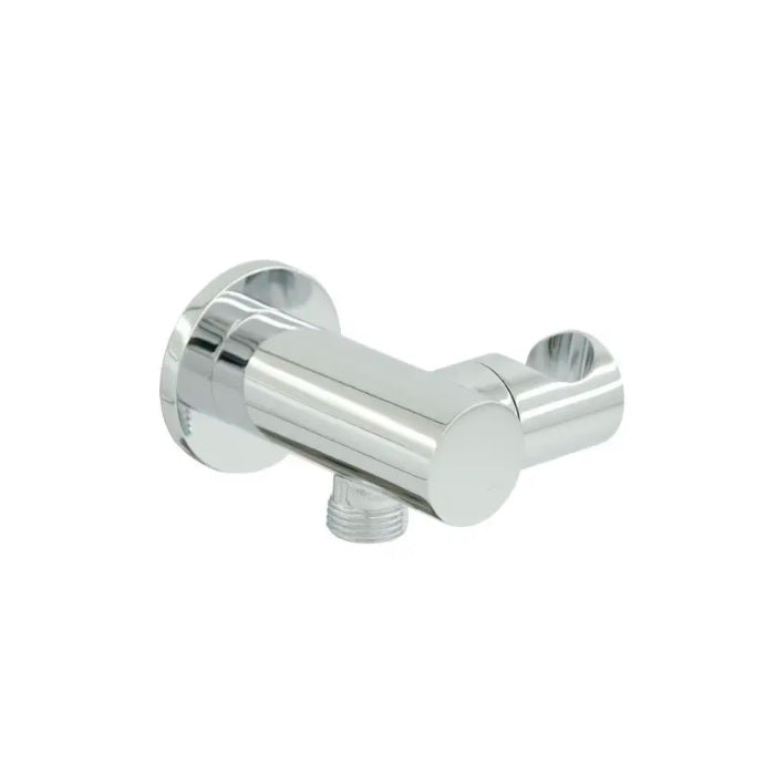 Emory & Bond EB11504PC Polished Chrome Hand Shower Holder & Wall Outlet - Perfect for Bathroom, Shower, and Spa Installations