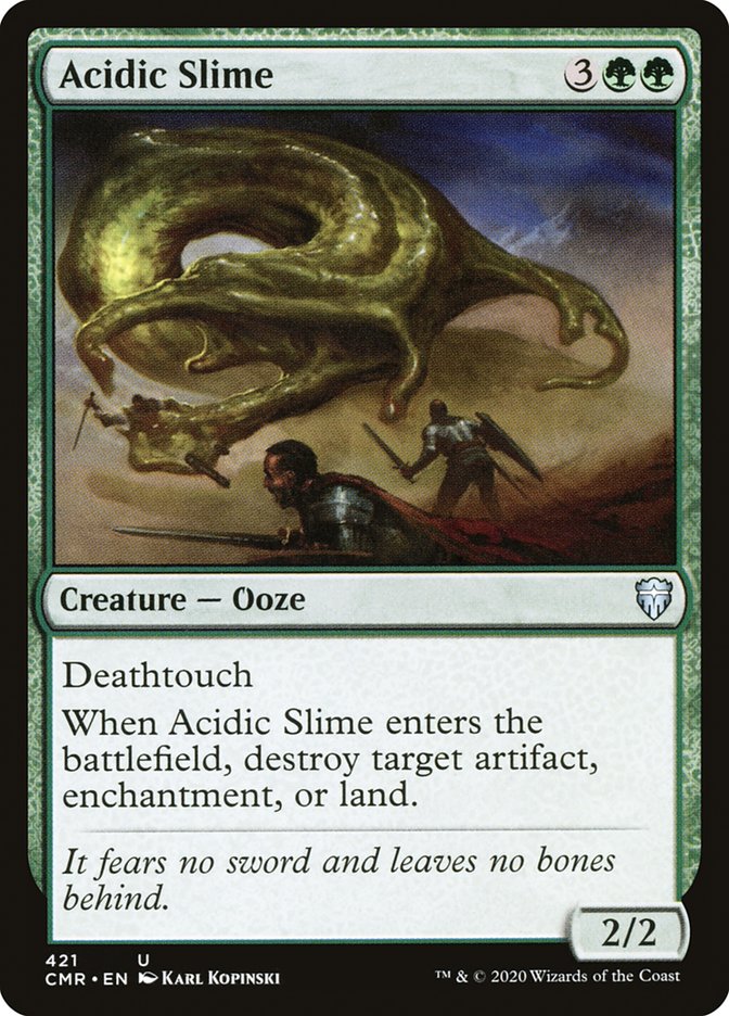 Acidic Slime MTG Card - Commander Legends - Perfect for Commander Decks & Green Control Strategies