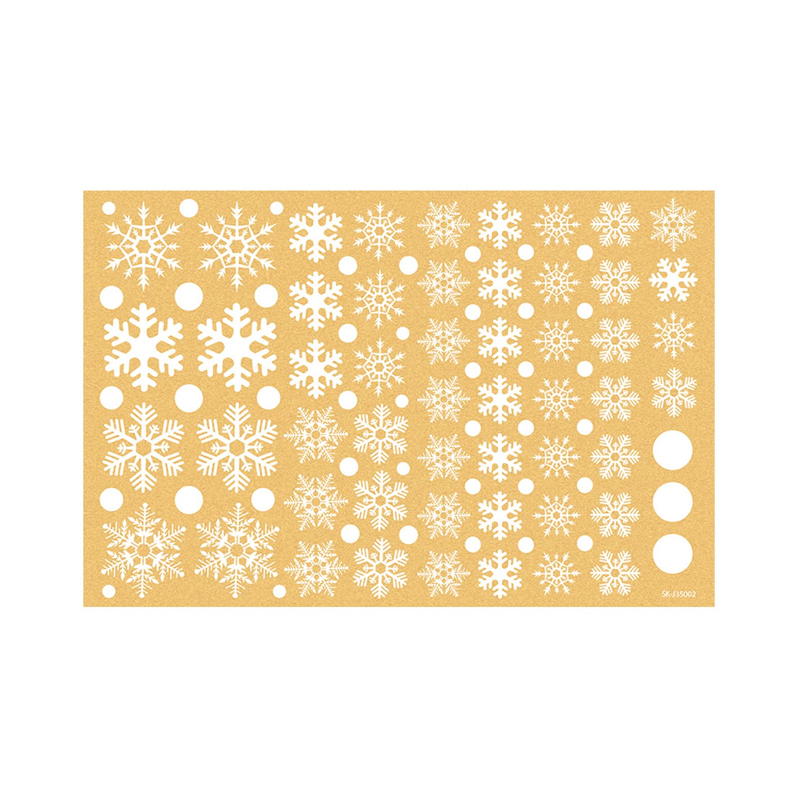 Christmas Window & Wall Decoration Set - Snowflake & Dot Stickers for Home, Party, Photo Box & Storage Decor | Holiday Seasonal Decorations for Festive Cheer
