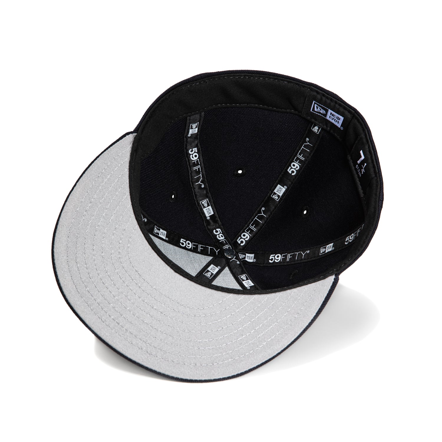 New Era 59Fifty Navy Blue Blank Fitted Baseball Cap - Adjustable Snapback Hat for Men & Women - Perfect for Sports, Streetwear & Casual Outfits