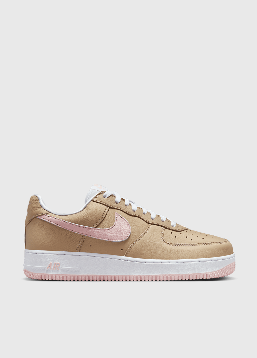 Nike Air Force 1 Low 'Linen' White Casual Sneakers - Men's/Women's Basketball Shoes for Streetwear & Everyday Fashion