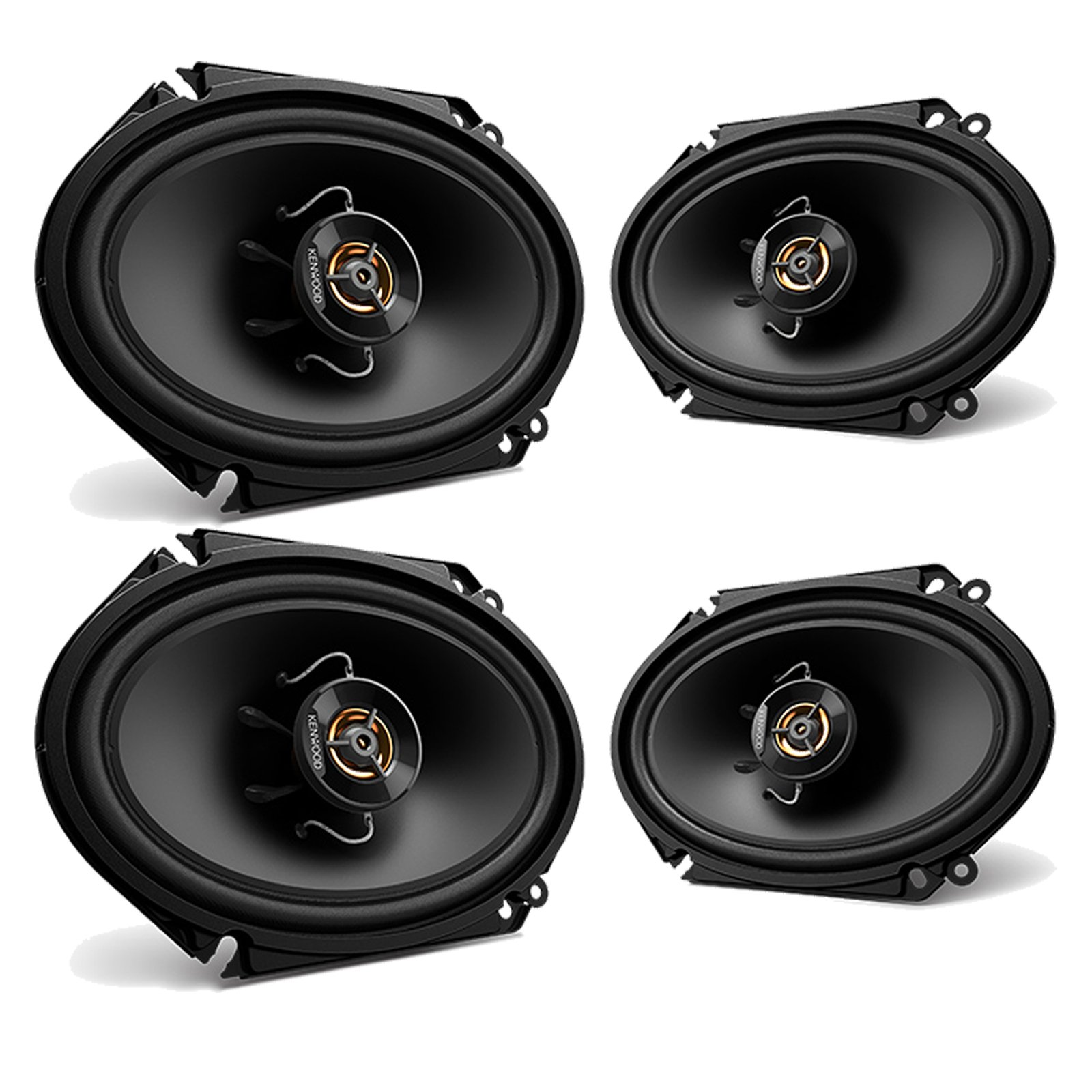 Kenwood KFC-C6865S 6x8 Inch 500 Watt 2-Way Car Audio Coaxial Speakers - High Power Stereo Sound for Cars, Trucks & SUVs - Perfect for Upgrading Your Vehicle Audio System